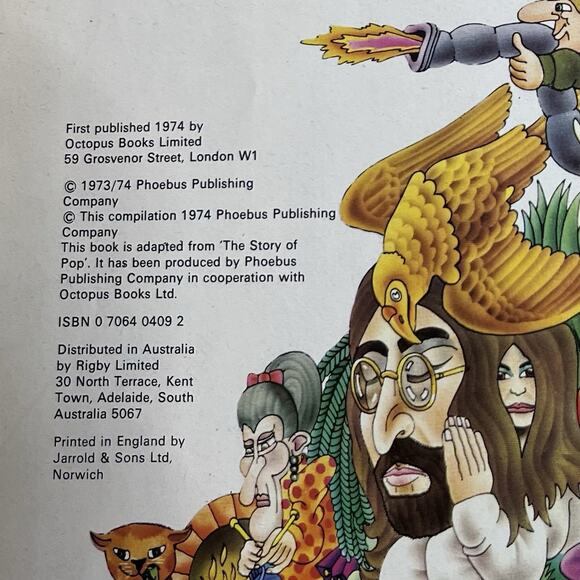 The Story Of Pop - The Stars and the Superstars of Rock (Hardcover, 1974) Fair - Picture 8 of 10